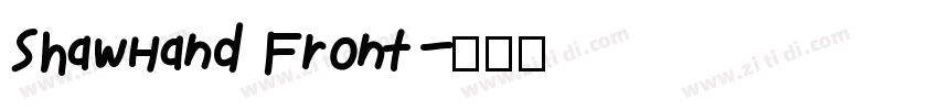 ShawHand Front字体转换